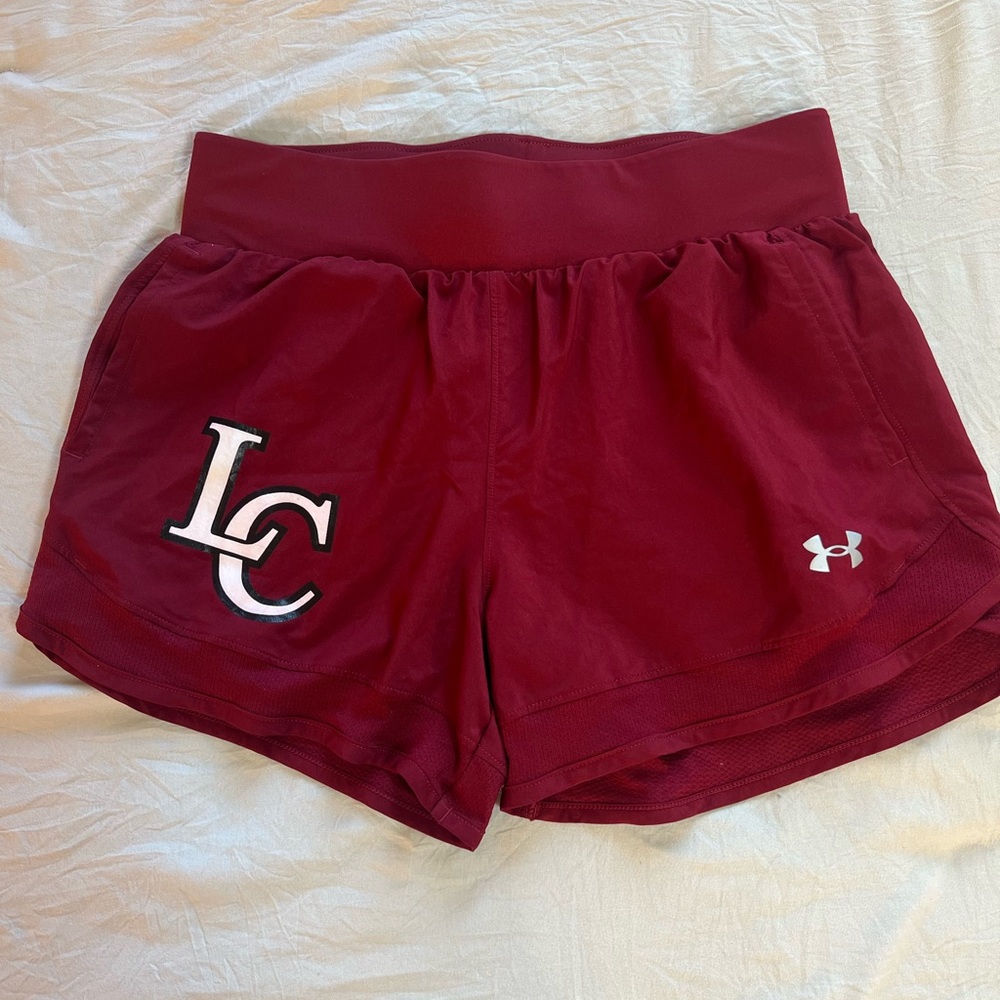 Under Armour Women's‎ Burgundy Athletic Shorts
